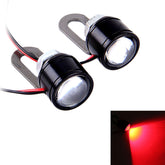 2 PCS 12V 3W  Eagle Eyes LED Strobe Light For Motorcycle ļ¼Wire Length: 90cm